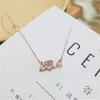 Catene Arrivo Lettera d'amore Collane con ciondolo Colore oro Nome Gioielli Catena Chocker Per donne Ragazze Compleanno Regali per feste di matrimonio Catene