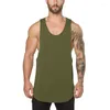 Débardeurs pour hommes Hommes Bodybuilding Vêtements Fitness Hommes Gym Stringer Top Sportwear Singlets Muscle Chemise Sans Manches Entraînement Débardeur