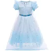 Fille Robes Halloween Party Snow Chidlren Costumes 4-10 Ans Filles Cosplay Princesse Robe Enfants Anniversaire Up