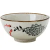 Ciotole Ciotola di porridge in ceramica retrò giapponese Dessert creativo Piccola colazione Frutta Riso Mangiare a casa