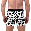 Mutande Divertenti Mucca Boxer Uomo Uomo Boxer Mutandine lunghe Intimo Modale Allentato Sotto l'usura Plus Size Boxer Homme Regali di Natale