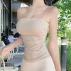 Tanques femininos Sexy Slim Tops Spaghetti Strap tank Top Women Women Summer Camisole Korea Backless Fashion Tube Casual Cole