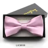 Bow Ties 2023 Fashion Men's for Wedding Double Fabric Color Color Bowtie Club Feast Suit Budfly Tie مع صندوق الهدايا