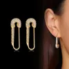 dangle earrings chandelier women silver color for for for Daily Party Wear Jewelry shiny cz Stone Brincos feminos