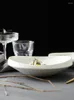 Пластины европейская керамическая белая тарелка 10-дюймовый салат специального в форме дома густой боковой стороной основной курс десерт на столовой посуду