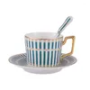 Cups Saucers Nordic Style Espresso Coffee Cup Porcelain Minimalist White Ceramic Tea European Vaso Plegable Dinner Sets BD50BD