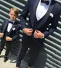 Herenpakken Nieuwste mannen Controleer design 3 stuks één knop bruidegom kinderen bruiloft smoking tuxedos op maat gemaakte zakelijke slijtage