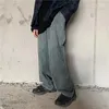 Herr jeans goohojio 2023 vintage lös denim byxor män överdimensionerad hög midja byxa casual wide ben chic byxor för 1 naom22