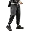 Pantaloni da uomo Chic Hip Hop Lunghezza caviglia Uomo Elastico in vita Maschile Harem Jogging Versatile