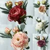 Fleurs décoratives luxe bord grillé pivoine artificielle mariage faux bricolage décor pour bureau fleur Simulation