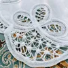 Masa paspasları 2pcs dantel pamuk nakış yeri mat kumaş ped fincan kupa doilies yemek çay Noel placemat mutfak aksesuarmatlar matsmans