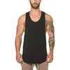 Débardeurs pour hommes Hommes Bodybuilding Vêtements Fitness Hommes Gym Stringer Top Sportwear Singlets Muscle Chemise Sans Manches Entraînement Débardeur