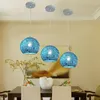 Pendant Lamps Kitchen Light Bedroom Ceiling Lights El Lamp Blue Chandelier Lighting