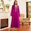 Ethnic Clothing Eid 2023 Women Dubai Handsewn Rhinestones Abaya Dress Maxi Loose Jelleba Arabic Saudi Muslim Gown Morocco Caftan Party Islam