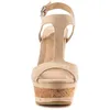 Belle donne shoom alla moda Scarpe in pelle scamosciata heel di circa cm sandali dimensioni cuneo ize 695 5 zappe uede andals ize