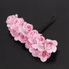 Decorative Flowers & Wreaths 144pcs Mini Petite Paper Artificial Rose Buds DIY Craft Wedding Decor Home Light Pink