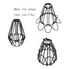 Pendant Lamps 3 Pcs Iron Bulb Guard Lamp Cage Ceiling Fan And Light Covers Industrial Vintage Style Hanging Fixture