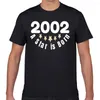 Herren T -Shirts Tops Shirt Männer 2002 Ein Star ist 18. Geburtstag cooler lässiges schwarzes Geek Print Männlich T -Shirt xxx