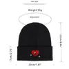 Berets Bad Beanie Mütze Ski Strick Unisex Winter Warme Baumwollmütze Cartoon Muster Stickerei Weihnachtsgeschenk