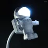 Nachtlichter Mini Astronaut LED-Licht DC 5V Flexible USB-Lampe für Laptop Power Bank Lesen Energiesparend und praktisch