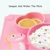 Bols 3 pièces/ensemble créatif bébé vaisselle enfants assiette résistant aux chutes dessin animé fourchette tasse pour enfants alimentation plats outils