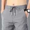 Pantaloni da uomo per uomo pantaloni di seta di ghiaccio pantaloni sportivi larghi e traspiranti dritti casual solidi sottili pantaloni maschili pantalones hombre