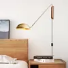 Wall Lamps Wooden Standing Floor Retro Living Room Bedroom Lights Modern Arc Lamp Glass Ball