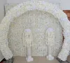 Fleurs décoratives 24pcs / lot 60X40CM Lait Blanc Pivoine Rose Conception Fleur Mur Pour Mariage Fenêtre Toile De Fond Centres Deocrations