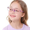 Sunglasses Custom Students Myopic Hyperopic Glasses Boys Girls Anti Blue Light 3-11 Years Kids Polygon TR FrameSunglasses