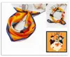 Scarves Small Size Children Scarfs Women Silk Hijab Scarf Bags Accessories 55cm Lovely Design