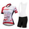 Tävlingssatser 2023 Summer Quick-Dry Cycling Jersey Women Set Sport Bicycle Clothing Mtb Suit Female Shorts Road Cykelkläder Uniform Bib Kit