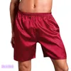 Männer Nachtwäsche Herren Faux Seide Shorts Casual Einfarbig Weiche Boxer Unterwäsche Lose Bequeme Männliche Schlaf Hosen Hause MA50229