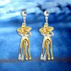 Boucles d'oreilles en peluche couple de lustre étreint étreinte de la boucle d'oreille étreinte de la relation longue distance pour les femmes les hommes aiment les bijoux de témoignage