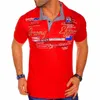 Men Polos Zogaa Brand Slim Mens Fashion Shirt Sleeve Polo Shirt رسالة فريدة من نوعها مطبوعة الرجال القمم غير الرسمية Tees Summer