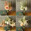Decorative Flowers Simulation Flower Beautiful Bouquet DIY Crafts Decor Dry Burning Fake For Fall Autumn Home Party Plants Brand
