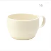 Tassen Keramik Einfacher Stil Wassercafé-Tasse mit Grifftassen und Reisekaffeetasse Handgriff Weihnachtsmilch 50MKB21