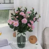 Fleurs décoratives 5 pcs/lot 7 têtes/branche artificielle soie Rose Bouquet de mariage décorations pour la maison pour la décoration de fête d'anniversaire