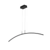 Hanger lampen moderne lijn led lichten keuken eetkamer verlichting armaturen zwartwhite afstandsbediening lamp snoer hangen