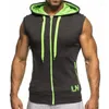 Herren Hoodies Zogaa Fashion Gyms Fitness Bodybuilding Ärmelloser Hoodie Männer Baumwolle Frühling Antumn Reißverschluss Mit Kapuze Sport Sweatshirts