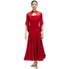 Sahne Wear NY21 FLHY0313 BALO SODU DANS KOSİTE KADIN KADAR KAÇIŞ PATHWork Tango Dans Peformans Elbisesi Cheongsam Tasarım Vals