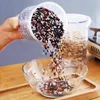 Storage Bottles Kitchen Box Food Tank Dried Fruit Miscellaneou Grain Organizer Jar Bamboo Lid Sealed Container