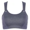 Vêtements de sport Grande taille pour femme Couverture complète Légèrement rembourré Sans fil Soutien-gorge de sport actif à séchage rapide à fort impact 34 36 38 40 42 44 46 B C D E F