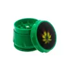 Mini smerigliatrice per erbe in plastica diamantata a 3 strati da 45 mm per adesivo per fumatori economico macinino per tabacco creativo per fumare erba secca
