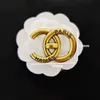 gioielli donne di lusso spilla di design di marca doppia lettera perni spille donna oro argento broche crysatl perla strass capo fibbia spille vestito pin uomo spille