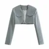 Women's Suits & Blazers Amazon 2023 Autumn European And American Short Small Suit Coat Ins Blogger Collar Leisure Women