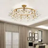 Pendant Lamps Nordic Crystal Butterfly Chandelier Post Modern Simple Living Room Dining Bedroom Firefly Led ChandelierPendant