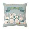 Kudde påsktema Cartoon Holiday Present Kudde Sofa Cover Office Home Decoration