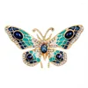 Broszki europejski i amerykański styl retro w stylu Vintage Enamiel Butden Golden Cicada Pin Brooch Wiselant