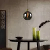 Pendant Lamps Gray Glass Light Kitchen Lamp Dinning Room Ceiling Lights Bedroom LED Office Vintage Chandelier Lighting Free Bulb