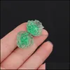 مسمار Irregar Crystal Cluster Flower Resin Mould Colorf Druzy Congring Make for Women Girls Valentines Down Drop Droper